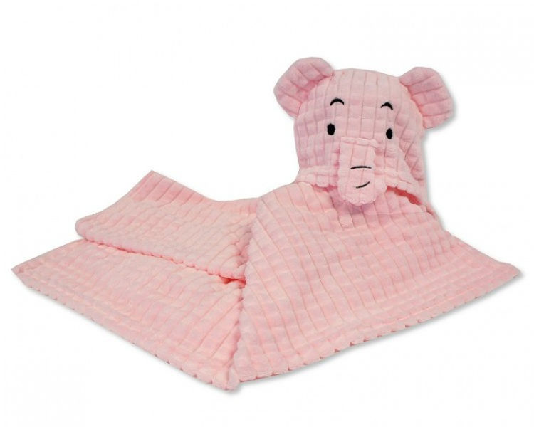 Picture of BW-112-1017P: – 0172 – BABY ELEPHANT HOODED WRAP- PINK 75* 1